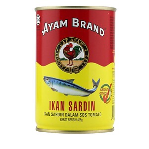 AYAM BRAND SARDINE IN TOMATO SAUCE 425GM