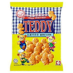 HUP SENG CHEESE TEDDY BISCUIT 120GM