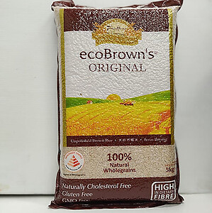 ECOROWN BROWN RICE (100% NATURAL WHOLEGRAIN) 5KG 