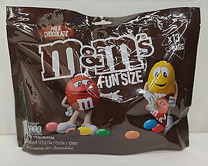 M&M MILK CHOCOLATE 175.5GM FUN SIZE PACK 13S