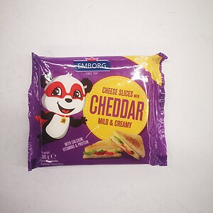 EMBORG CHEESE SLICES WITH CHEDDAR 100G