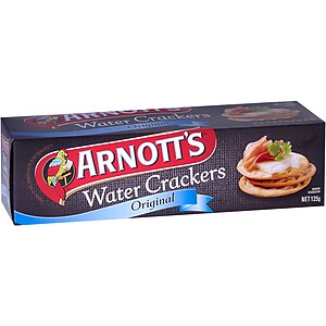 ARNOTT'S WATER CRACKERS ORIGINAL 125G