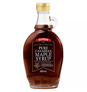 QUEEN 100% PURE CANADIAN MAPLE SYRUP 250ML