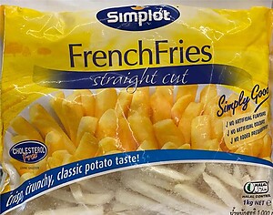 SIMPLOT FRENCH FRIES, 1KG, STRAIGHT CUT