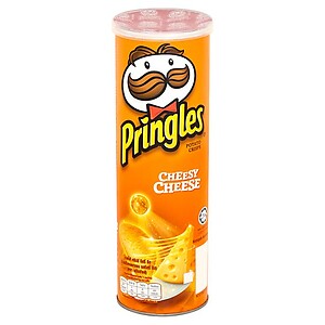 PRINGLES CHEESY CHEESE POTATO CRISPS 107G