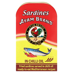 AYAM BRAND SARDINE IN EXTRA VIRGIN OLIVE OIL & CHILLI 120G