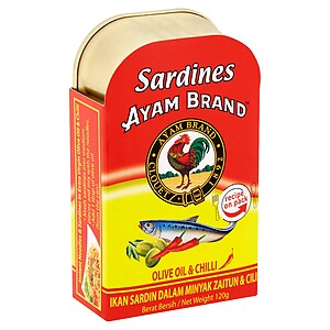 AYAM BRAND SARDINE IN CHILLI OIL 120G