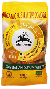 ALCE NERO ORGANIC DURUM WHEAT FUSILLI PASTA 500G