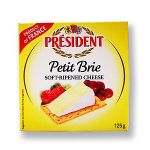 PRESIDENT PETIT BRIE CHEESE, 125G