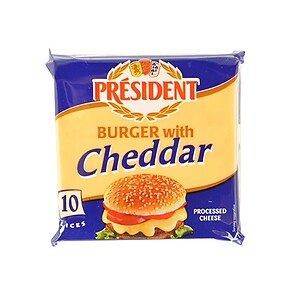 PRESIDENT SLICED CHEESE, 200G, BURGER