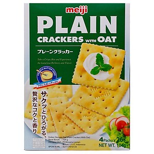 MEIJI PLAIN CRACKERS WITH OAT 104G