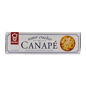 GARDEN CANAPE WATER SAVOURY CRACKERS 125G