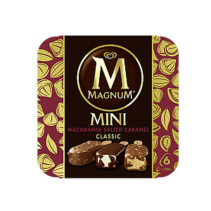 WALL'S MAGNUM MINI CLASSIC & ALMOND & BROWNIE ICE CREAM 45ML X 6 PACK