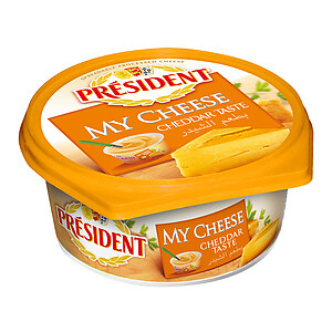 PRESIDENT MY CHEESE CHEDDAR SPREAD, 125G