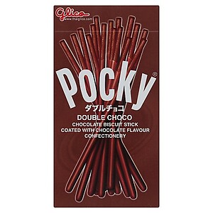 GLICO POCKY DOUBLE CHOCOLATE FLAVOUR BISCUIT STICK 39G