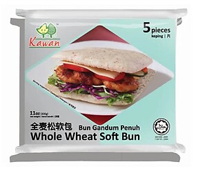 KAWAN WHOLE WHEAT BUN 300GM