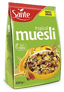 SANTE TROPICAL MUSLI CEREAL FLAKE, 350G