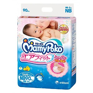 MAMY POKO OPEN AIR FIT Diapers, NB90