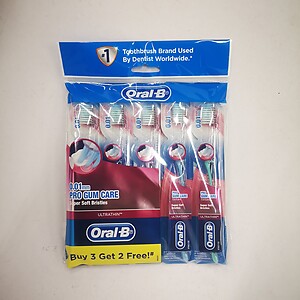 ORAL B ULTRA THIN PRO GUM CARE TOOTHBRUSH BUY 3 FREE 2