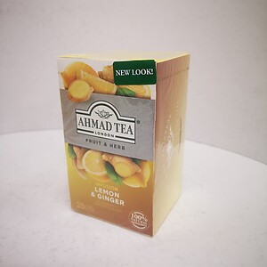 AHMAD TEA LEMON & GINGER TEA 20S, 40G