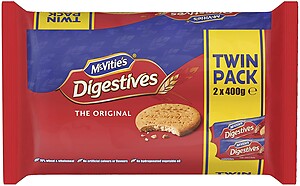 MCVITIES DIGESTIVE BISCUIT TWIN PACK 400GX2S