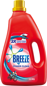 BREEZE DETERG LIQ, 3.8KG, P/CLN