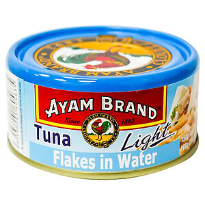 AYAM BRAND TUNA LIGHT FLAKES IN WATER 150GM