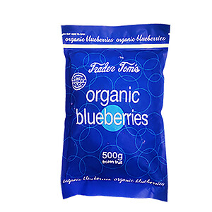 TRADER TOM'S ORGANIC FROZEN BLUEBERRIES 500G