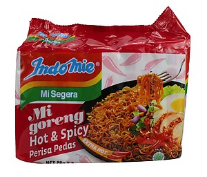 INDOMIE FRIED INST NDLS 5SX80G HOT&SPICY