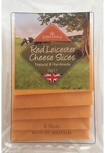 SOMERDALE SLICE CHEESE, 150G, RED LEICESTER