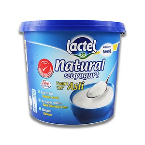 LACTEL NATURAL SET YOGHURT, 1.4KG