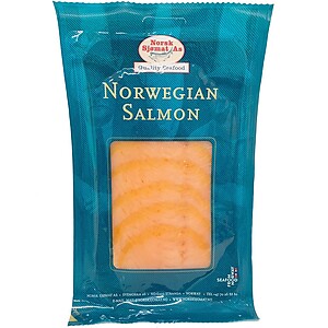 NORWEGIAN SMOKED SALMON PRESLISLED (100 GM)