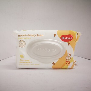 HUGGIES NOURISHING CLEAN BABY WIPES 72S