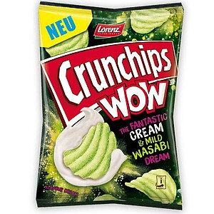 LORENZ CRUNCHIPS CREAM & MILD WASABI