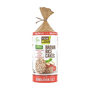 Rice UP BROWN Rice CAKE HIMALAYAN SALT 120G