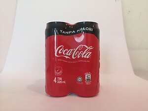 COCA COLA NO CALORIES 4X320ML