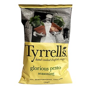 TYRRELL'S GLORIOUS PESTO CHIPS 150G