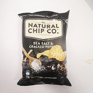 NATURAL CHIP CO P/SEA SALT C/PEPPER 175G