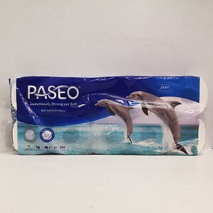 PASEO BATHROOM TISSUE ROLL 4PLY 200S