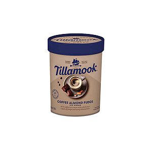 TILLAMOOK COFFEE ALMOND FUDGE ICE CREAM 1.66L