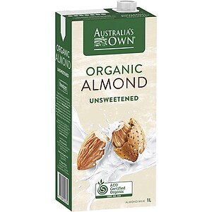 AUSTRALIA'S OWN ORGANIC UNSWEETENED ALMOND MILK 1L