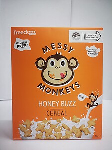 MESSY MONKEYS HONEY BUZZ CEREAL, 240G