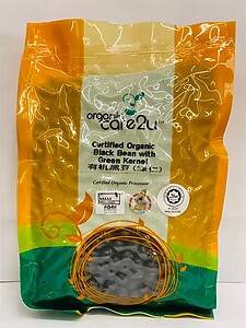 OC2U ORGANIC BLACK BEAN WITH GREEN KERNAL 400G