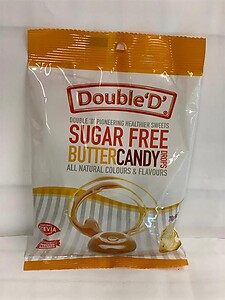 DOUBLE D FAMILY BAG, 70G, BUTTER CANDY Sugar FREE