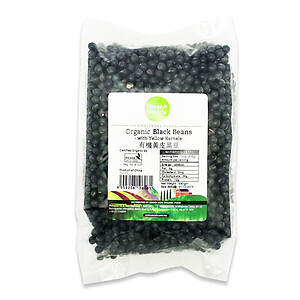 ORGANIC BLACK BEANS (YELLOW KERNELS), 500G