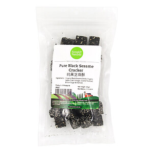 SIMPLY NATURAL BLACK SESAME CRACKERS 80G