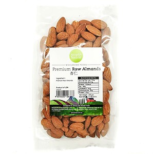 ORGANIC PREMIUM RAW ALMONDS 200G