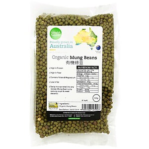 ORGANIC MUNG BEANS, 500G, ASTRLIA