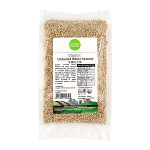 ORGANIC WHITE SESAME, 200G, UNHLLD