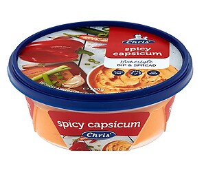 CHRIS' SPICY CAPSICUM DIP, 200G